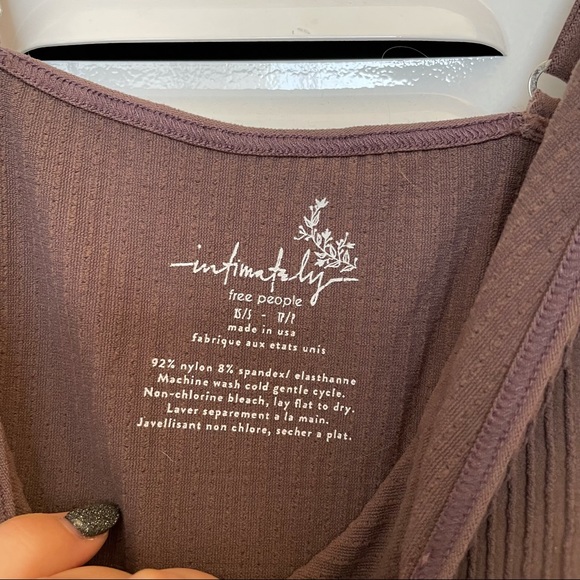 Free People Intimately Tank Brown Ribbed - Picture 10 of 12